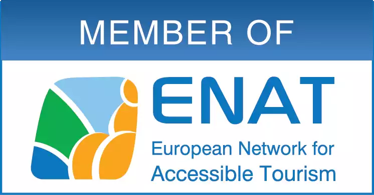 Logo of ENAT, European Network for Accessible Tourism and Inclusion