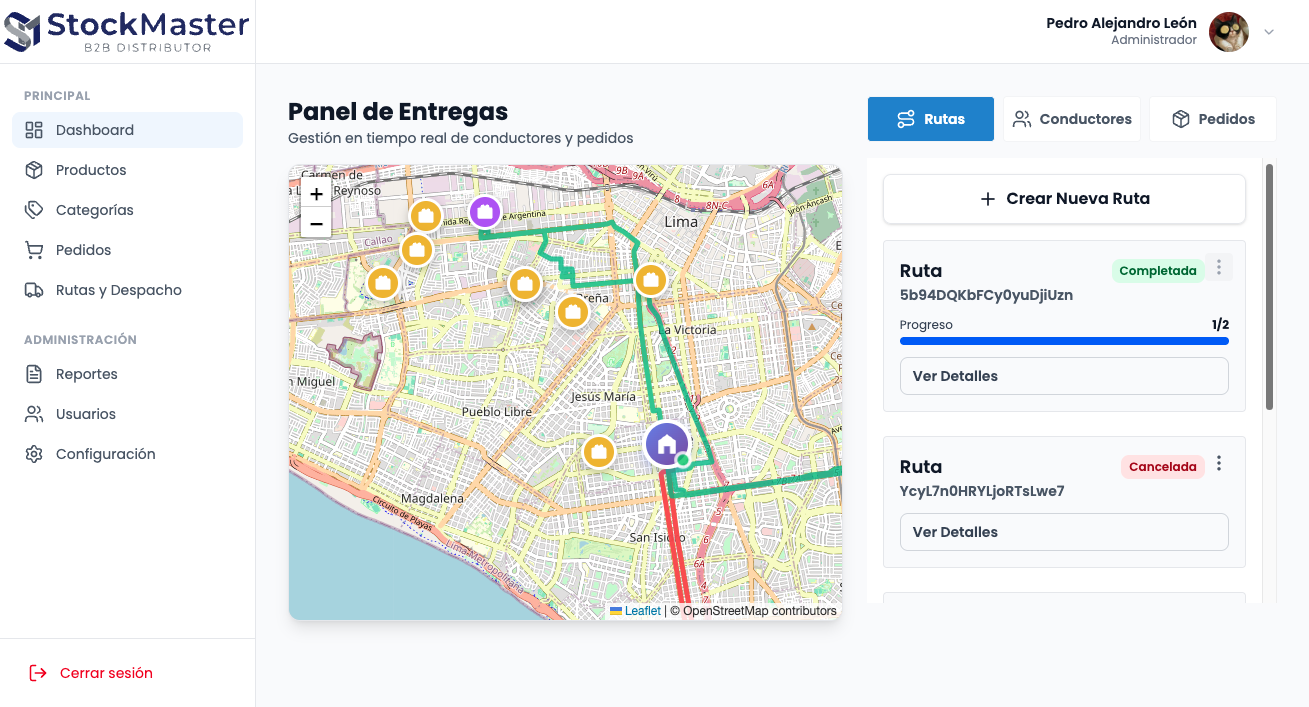 Stock Master: Plataforma B2B para Distribuidoras